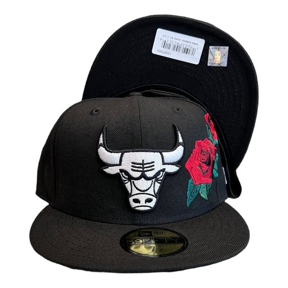 New Era Other - New Era Chicago Bulls Core Rose 59FIFTY Fitted Hat Cap Black